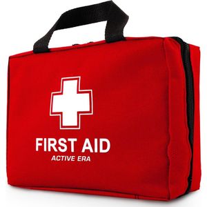 Active Era - EHBO Kit - Rood - 90 Items - Waterdicht - 24x9x18cm