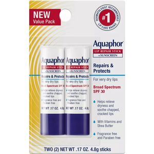 Aquaphor Lip Balm - Repair Stick voor lippen - SPF30 - 2 stuks