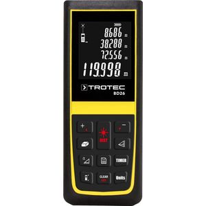 TROTEC BD26 Afstandsmeter Dit handige apparaat maakt nauwkeurige en snelle metingen van afstanden, oppervlakten en volumes mogelijk