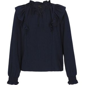 DreiMaster - Classic Look - Blouse - Tijdloos - Normale Pasvorm - Sleutelgathals