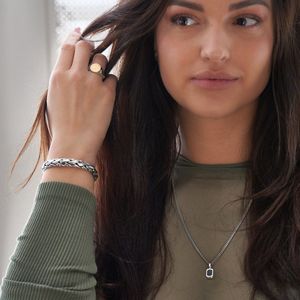 SILK Jewellery - Zilveren Ring - Dua - 640SBR.18.5 - Maat 18,5