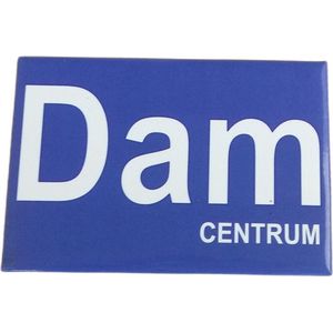 Koelkast magneet straatnaambord  Dam  centrum