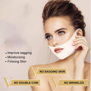 2 Stuks 4D V-vorm Gezichtsmasker – Oor- en Kinlift, Wang Lifting en Gezichtsafslanken – Hydrogel Face-Lifting Masker voor Slanker Gezicht, Rimpelverwijdering, Huidverstrakking en Anti-Aging