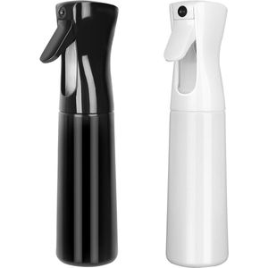 2-delige sprayflesset - voor haar - ultrafijne continue sprayfles - waterverstuiver - drukspuit - haar - planten - kapsalon - huidverzorging - reiniging - 28*7*7cm-500ml-Zwart+Wit
