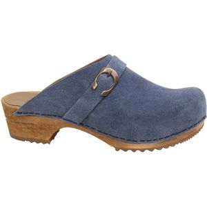 Sanita Damen Clog offen Wood-Hedi Open Dove blue-40