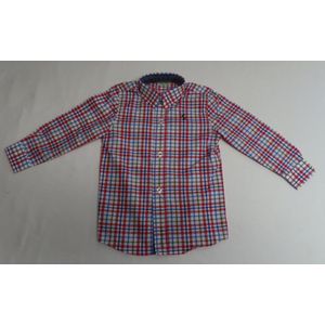 Overhemd - Geruit - Jongens - Rood, wit , blauw - 2Jaar 92