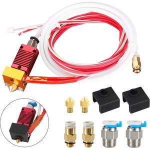 3D printer reserveonderdelen - 3D Printer Nozzles - CR10 Printkop Silicone Handvat, Aluminium Verwarmblok, Extruder Nozzle