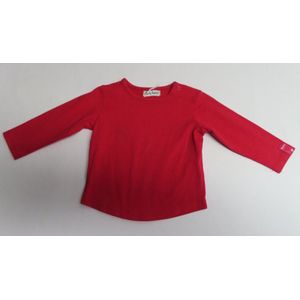 T shirt met lange mouw - Meisje - Rood - Effen - 6 maand 68