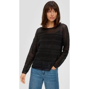 s.Oliver - Gebreide Trui - Gestreept - Ronde Hals