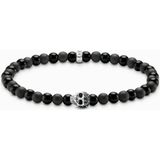 Thomas Sabo - A2185-705-11 - Armband - Heren - Obsidiaan - Gerecycled Zilver