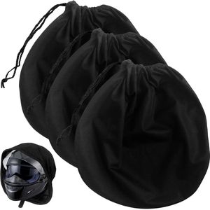 Ibenzoa® Robuuste Draagzak voor Motorhelmen en Diverse Skihelmen, Zwart, 46 x 44 cm