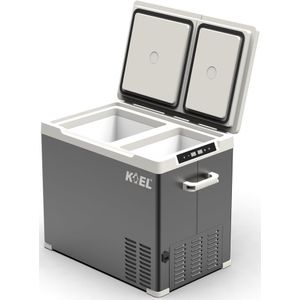 Koel Crate Dual 38 - Compressor Koelbox Elektrisch 12V en 230 Volt - Frigobox voor in de auto - Cool box - Tegelijk Koelen en Vriezen - 38 Liter