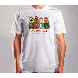 I'm not fat, I'm just fluffy for winter - T Shirt - MerryChristmas - ChristmasVibes - Funny - Sarcasm - VrolijkKerstfeest - Kerstmis - Grappig - Sarcasme