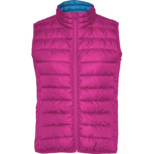 Roze gewatteerde Dames bodywarmer met polyester dons model Oslo merk Roly maat S