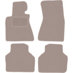 Beige veloursmatten voor: BMW 7 E66 sedan lang (2001-2008)