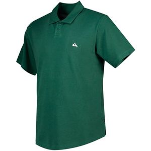Quiksilver - Mw Pique - Poloshirt - Trekking Green - Korte Mouwen - 100% Katoen