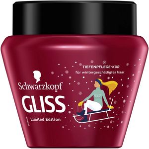Winter Haarverzorging - Schwarzkopf Gliss Haarkur - Winter Repair | 1x 300ml - Haarmasker - Anti-frizz | Limited Edition 2025