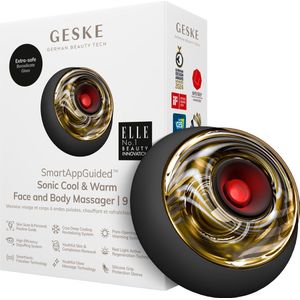 GESKE - SmartAppGuided Sonic Cool & Warm Face & Body Massager - 9 in 1 - Massageapparaat