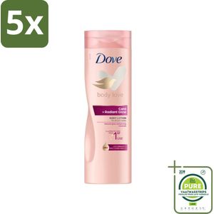 5 x Dove Bodylotion Care & Glow 400 ml - Grootverpakking - Lichaamslotion - Dove - Stralende Huid - Hydratatie - Ceramide