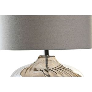 Bureaulamp DKD Home Decor Beige Transparant Champagne Metaal Kristal 60 W 220 V 43 x 43 x 57 cm