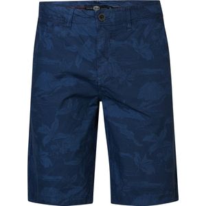 Petrol Industries - Heren All-over Print Chino Short Lumina - Blauw - Maat L