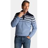 NZA - Blauwe - Wollen Half Zip Pullover