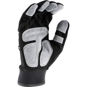 Dewalt Werkhandschoenen L - Bescherming en Comfort - Extra Padding - Badstof Achterkant voor Afvegen Voorhoofd - Grijs/ Geel