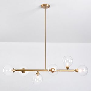 Hanglamp Aster - goud met transparant glas