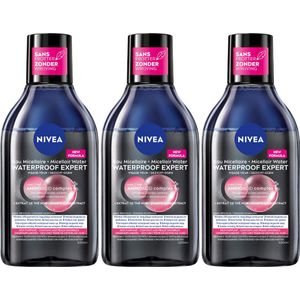 3x Nivea 0% Residu Micellair Water Waterproof 400 ml