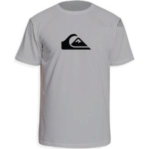 Quiksilver - UV Surf T-shirt voor jongens - Solid Streak Korte mouw - UPF50 - Gray Violet - Grijs - maat 134-140cm