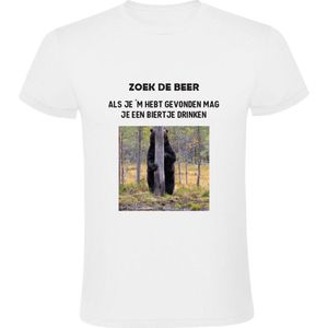 Zoek de beer Heren T-shirt | bier | feest | drinken | kroeg | cafe | dieren | grappig