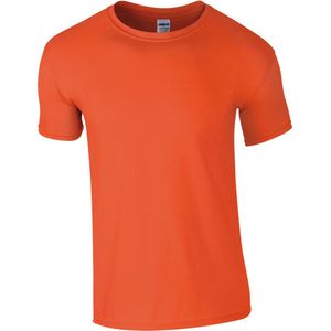 T-shirt met ronde hals 'Softstyle® Ring Spun' Gildan Oranje - 4XL