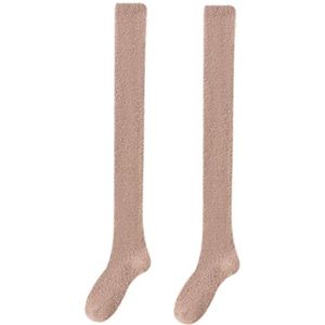 Overknee sokken voor de herfst en winter - 18 x 60CM - lange, warme slaapsokken voor dames in de winter - glijdt niet gemakkelijk uit - zorgt ervoor dat je voeten de hele nacht slapen - herfst- en winterbenodigdheden