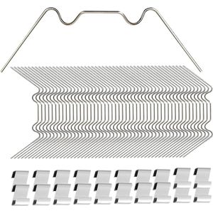 140 Stuks Broeikas Accessoires voor Kweekkassen - Platen, Klemmen en Glas Bevestiging