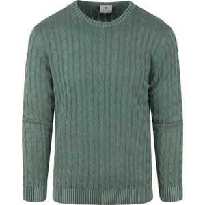 Suitable - Prestige Pullover Finn Groen - Heren - Maat XXL - Modern-fit