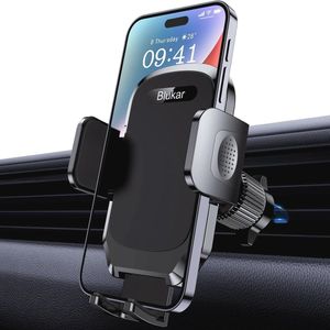 Telefoonhouder voor Auto - Verbeterde Haak Clip en Eenvoudige One-Button Release, 360° Draaibaar voor Smartphone