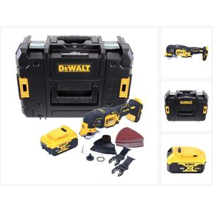 DeWalt DCS 355 NT accu-oscillator multitool 18 V borstelloos + 1x accu 5,0 Ah + accessoires + TSTAK - zonder oplader