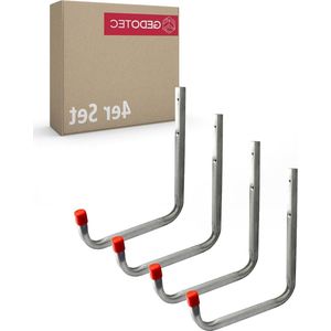Wandhaken 50x300mm 4-delig montageset - apparaathouders bevestigingshaken - wandmontage - draagvermogen 30 kg
