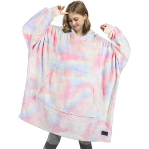 Deken met capuchon voor dames en heren – warme fleece hoodie-deken voor ultiem comfort