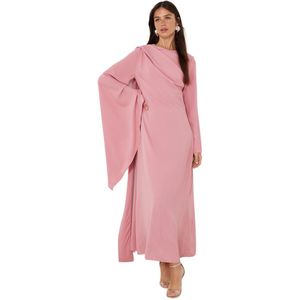 Trendyol Bourgondische Avondjurk Met Omslagdoekdetail Tctss24Db00036