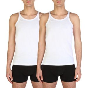 Emporio Armani 2P O-hals tanktops wit - S