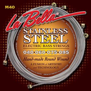 Snarenset basgitaar La Bella Hard Rockin' Steel L-M-40