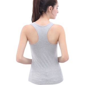 2 Pack Dames Halterhemd - 100% katoen - Grijs - Maat M