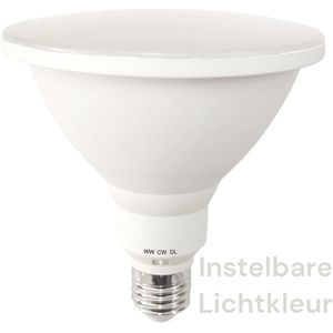 Ledmaxx LED PAR38 15W 110° | Instelbare lichtkleur | IP65 | E27 | Warm Wit-Koel Wit-Daglicht | 15 watt | 25.000 Branduren