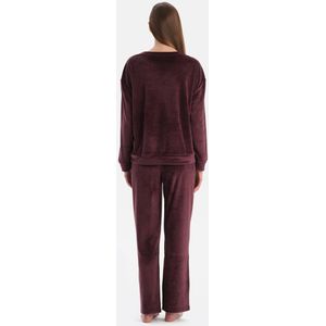 Dagi Pyjamaset met Lange Mouwen, Ronde Hals en Broek met Normale Taille