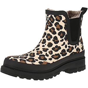 Verbenas 9302180996 Lua Mate Combi Dierenbont - Dames Chelsea Laarzen - Crudo-Leo-Zwart