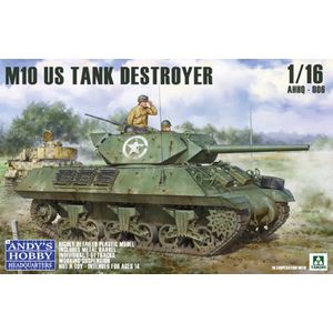 1:16 Andys Hobby Headquarters 006 U.S. M10 Tank Destroyer - Wolverine Plastic Modelbouwpakket