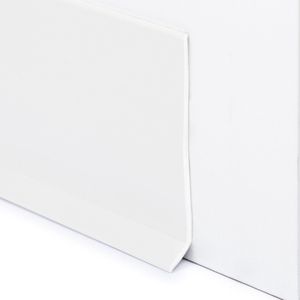 Rubbermagazijn | PVC Plint Wit - 100x2,8mm - Flexibele plint - Lengte 5 meter | Vloerplint