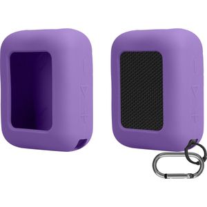 kwmobile siliconen hoesje voor mini-speaker - geschikt voor JBL GO 4 - Flexibel materiaal - Speakercase in paars