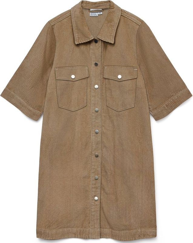 Vero Moda - Fenja - Korte Jurk - Denim - Korte Mouwen